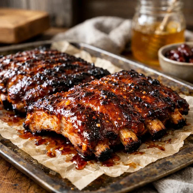 Honey Chipotle Oven Ribs