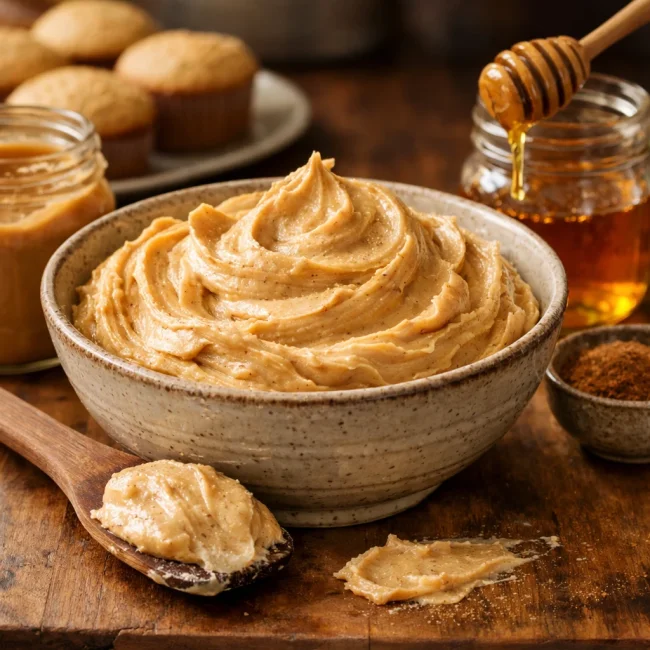 Honey Cinnamon Peanut Butter Frosting
