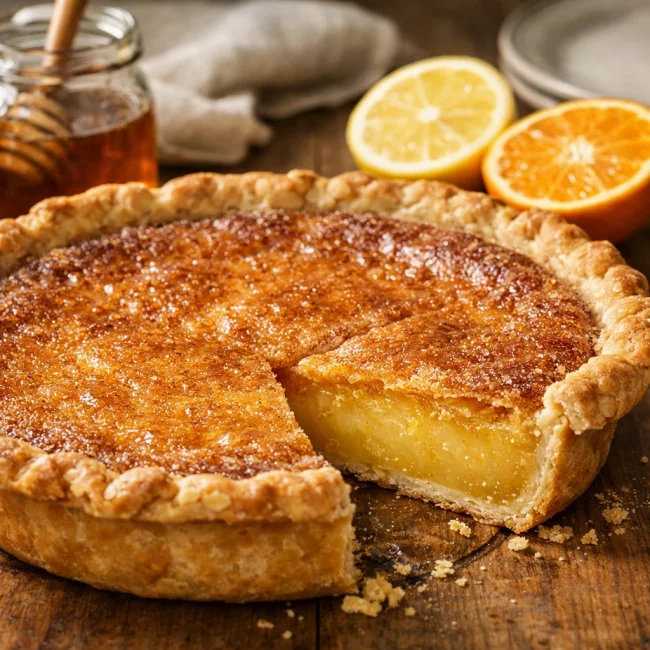 Honey Citrus Chess Pie