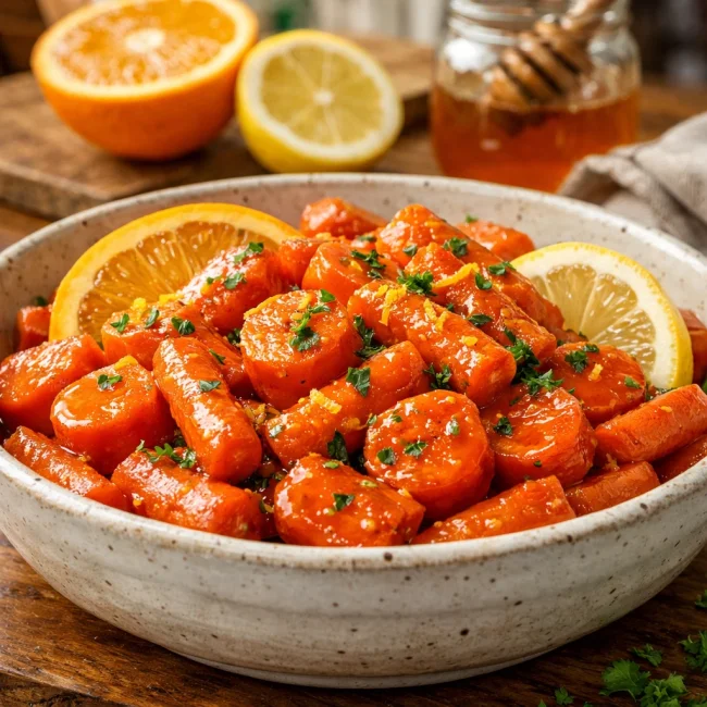 Honey Citrus Glazed Carrots