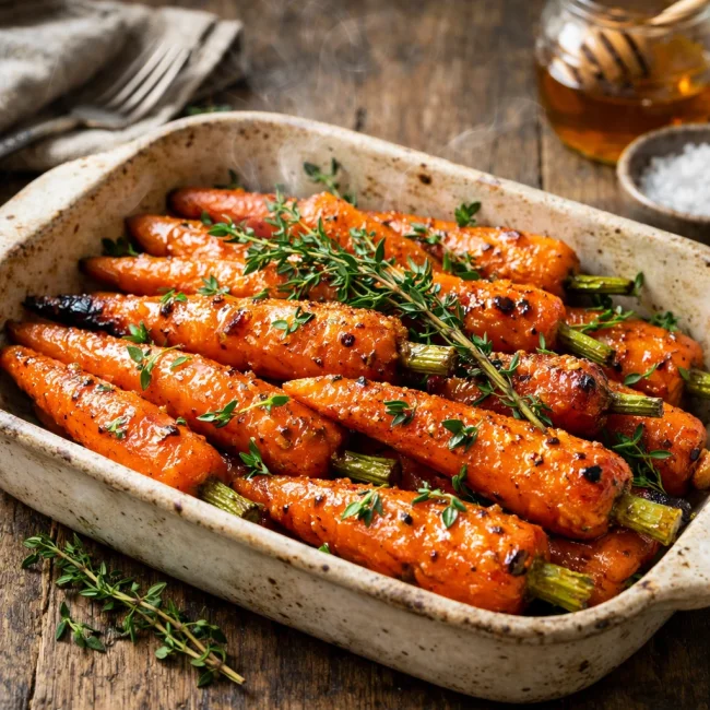 Honey Glazed Carrots with Thyme