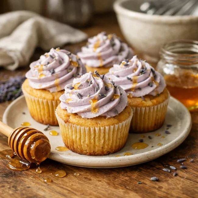 Honey Lavender Cupcakes