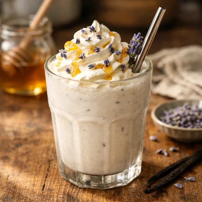 Honey Lavender Vanilla Milkshake
