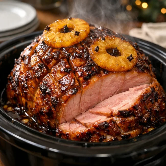 Honey Maple Crockpot Ham