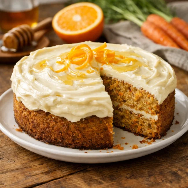 Honey Orange Carrot Cake