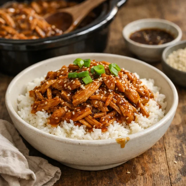Honey Sesame Slow Cooker Chicken