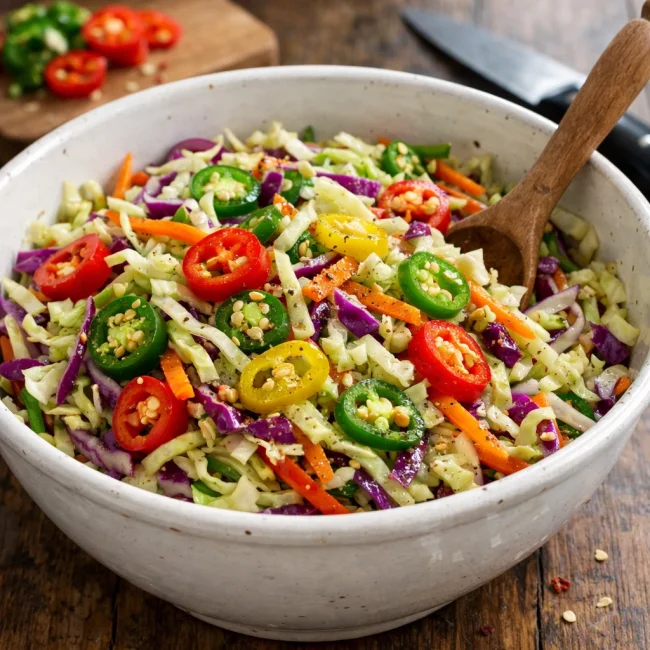 Hot Pepper Slaw
