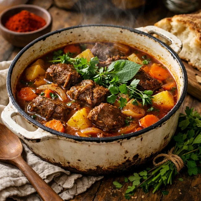 Hungarian Herb-Infused Goulash