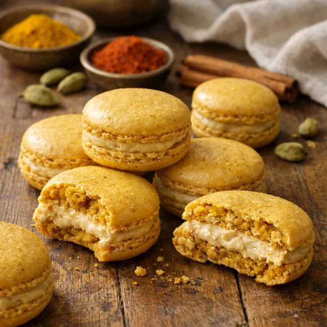 Indian Curry Macarons