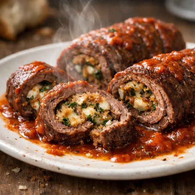 Italian Herb-Stuffed Braciole