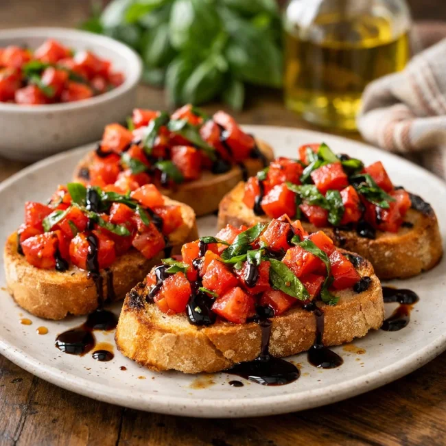 July: Tomato Basil Bruschetta