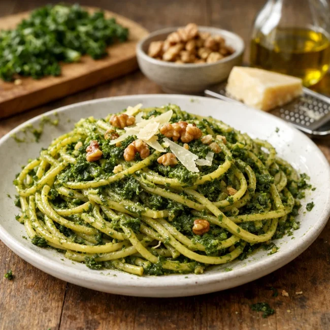Kale Pesto Pasta