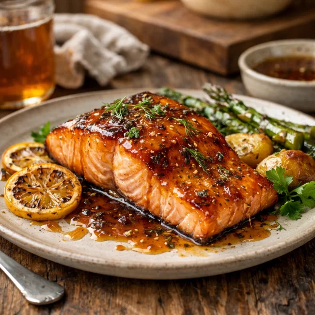 Kombucha-Glazed Salmon