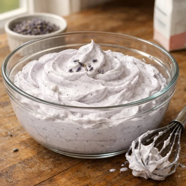 Lavender Infused Whipped Cream