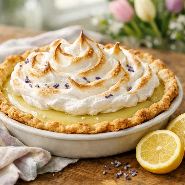 Lavender Lemon Meringue Pie