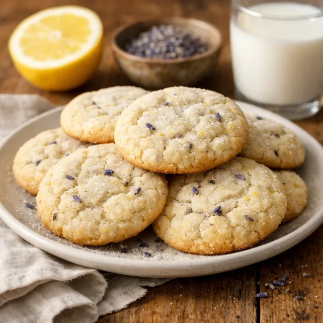 Lavender Lemon Sugar Cookies