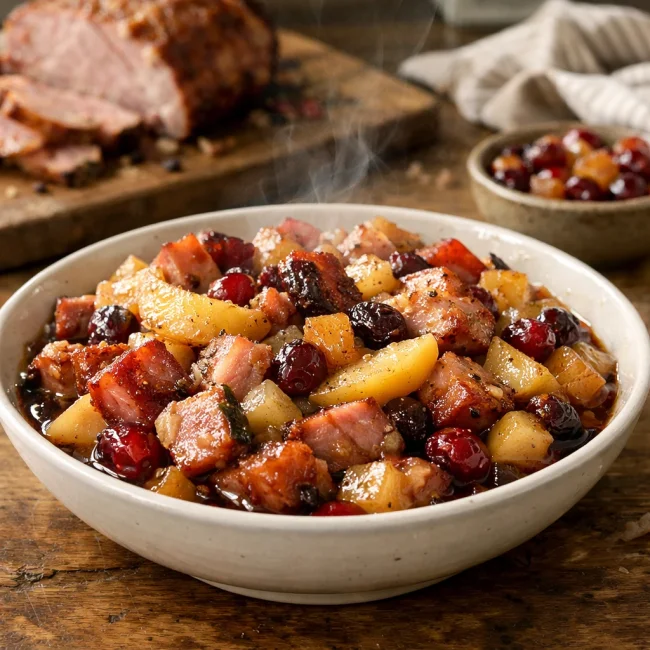 Leftover Ham Compote Delight