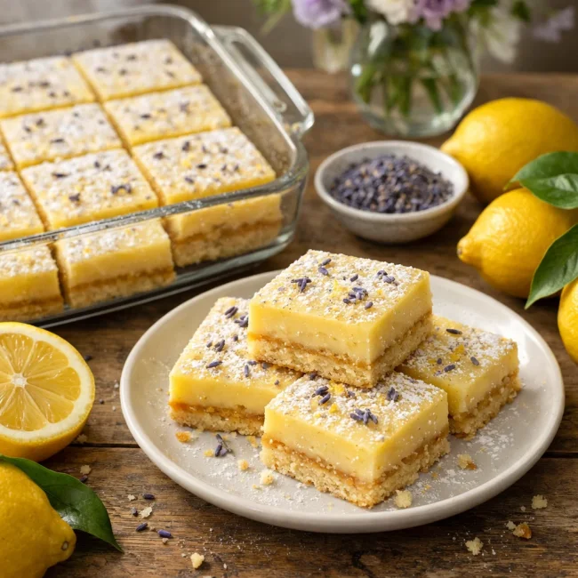 Lemon & Lavender Dream Bars