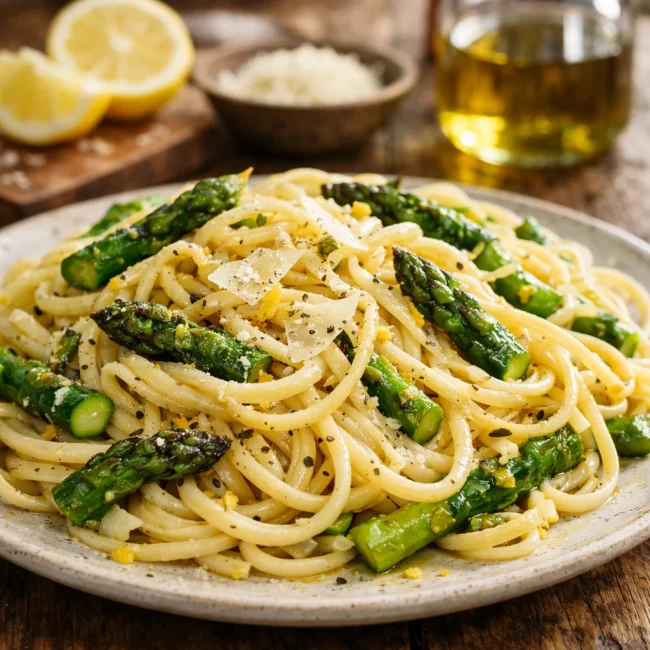Lemon Asparagus Pasta