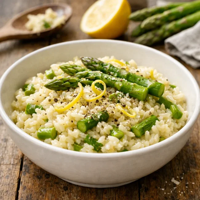 Lemon Asparagus Risotto