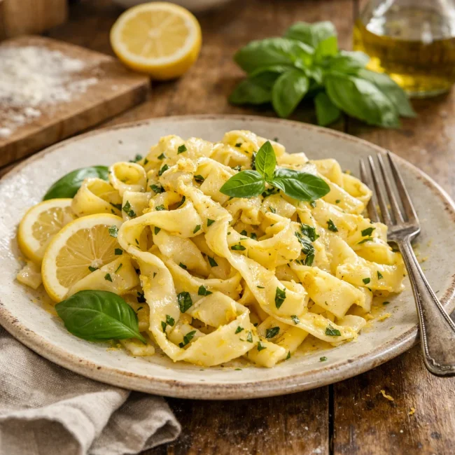 Lemon Basil Handmade Pasta