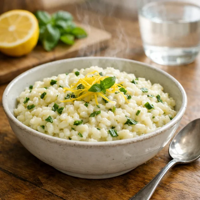 Lemon Basil Risotto