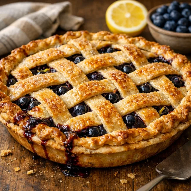 Lemon Blueberry Delight Pie