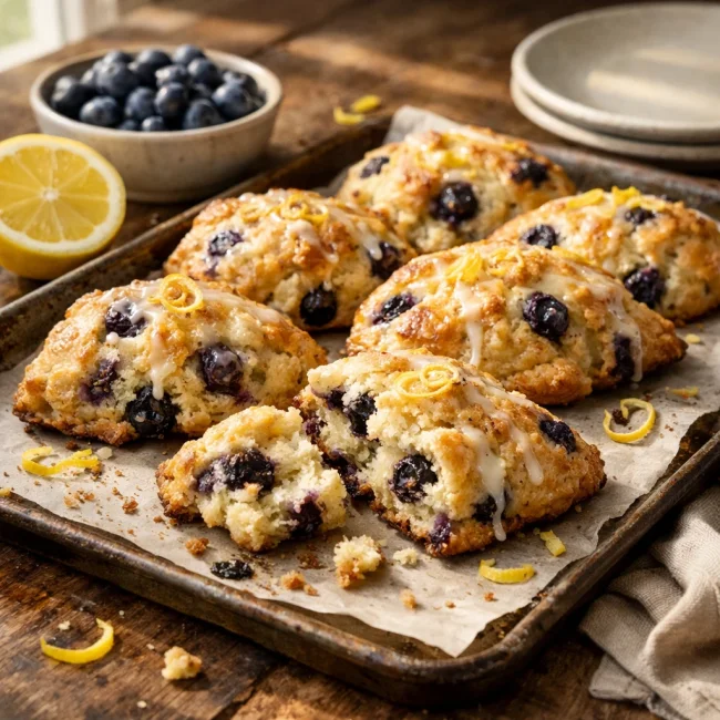 Lemon Blueberry Scones