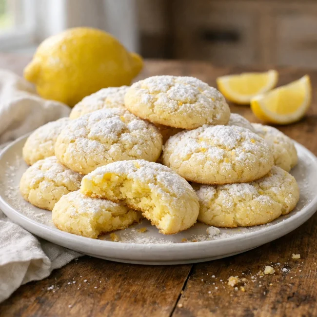 Lemon Burst Cake Mix Cookies