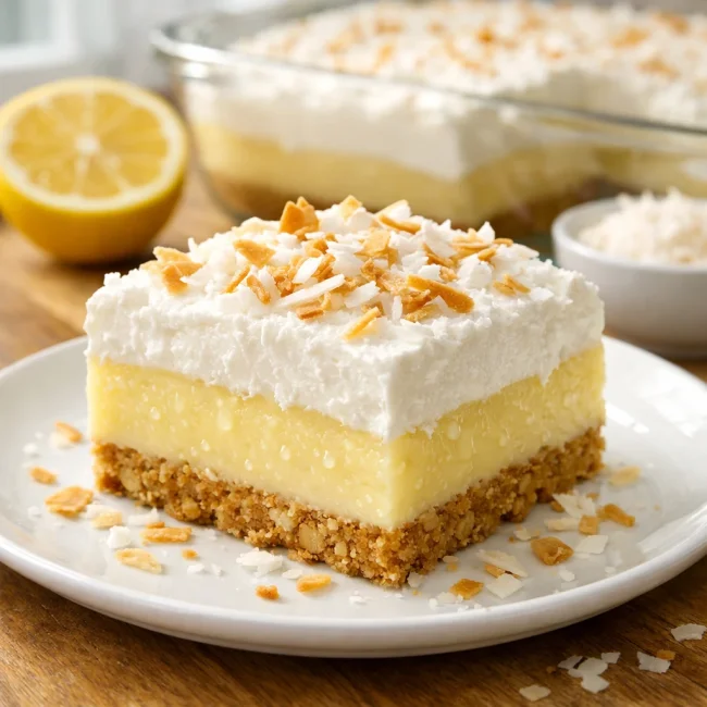 Lemon Coconut Icebox Delight