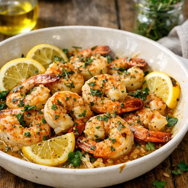Lemon Garlic Herb Shrimp