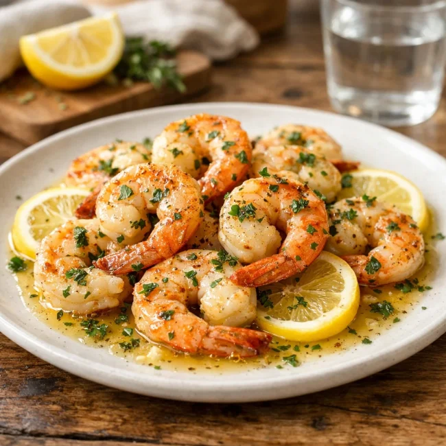 Lemon Herb Butter Shrimp