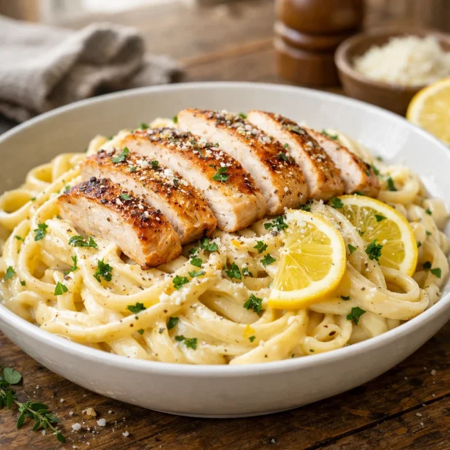 Lemon Herb Chicken Alfredo