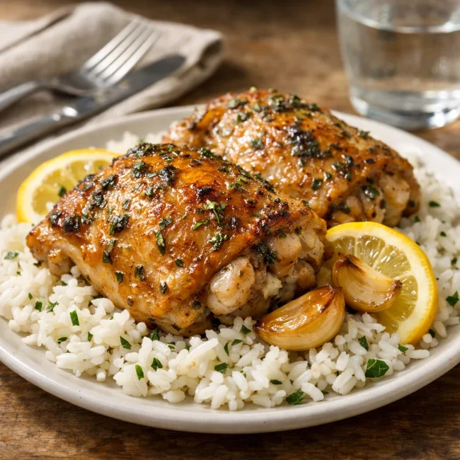 Lemon Herb Chicken and Rice