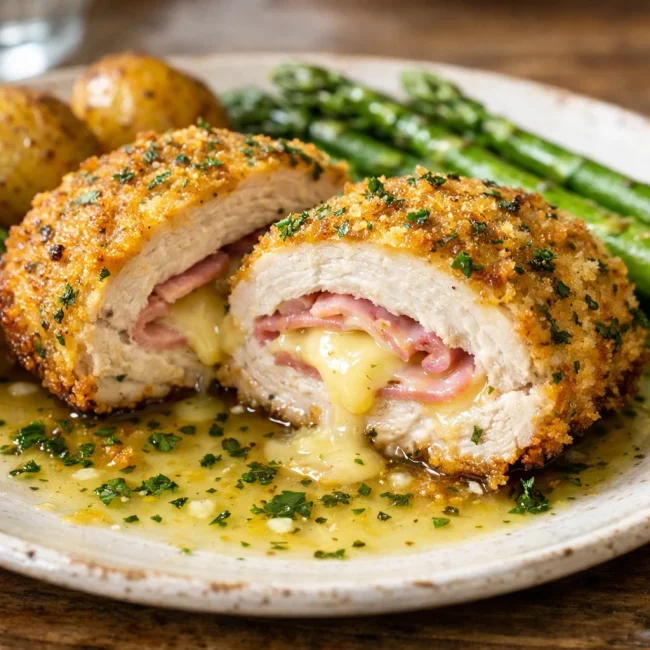 Lemon Herb Chicken Cordon Bleu
