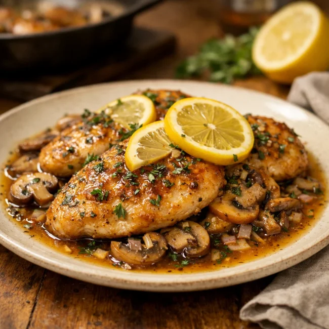 Lemon Herb Chicken Marsala
