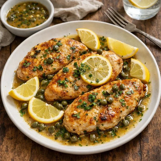 Lemon Herb Chicken Piccata
