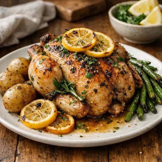 Lemon Herb Cornish Hen Delight