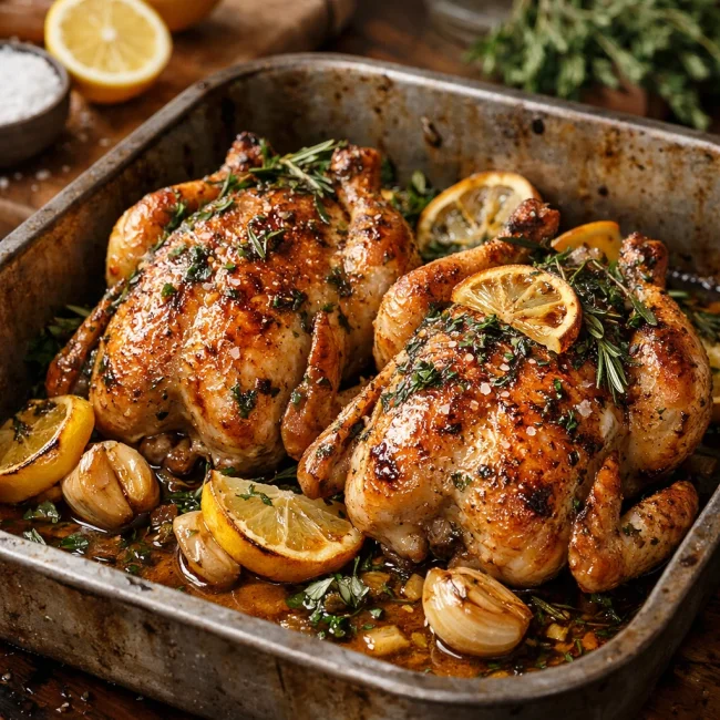 Lemon Herb Cornish Hens