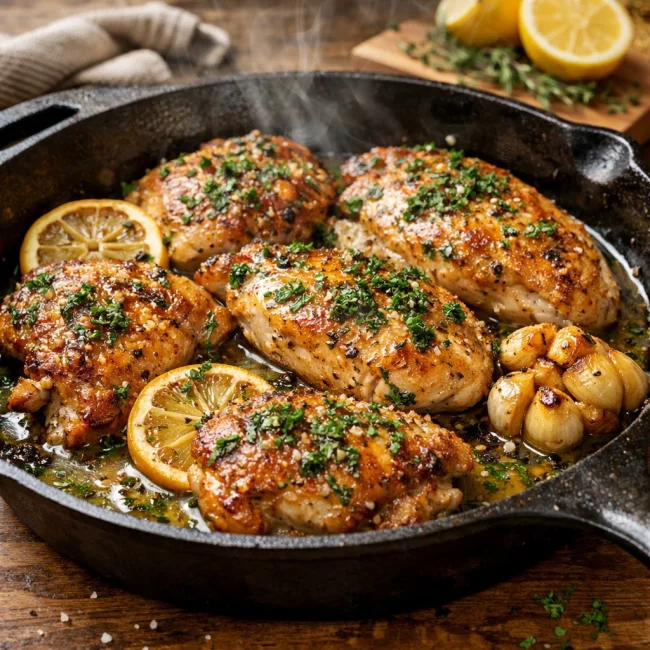 Lemon Herb Garlic Butter Chicken
