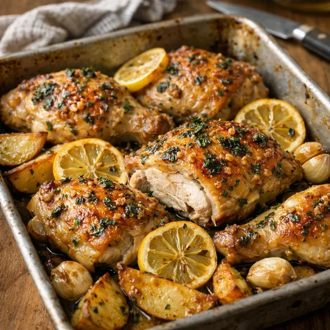 Lemon Herb Garlic Chicken