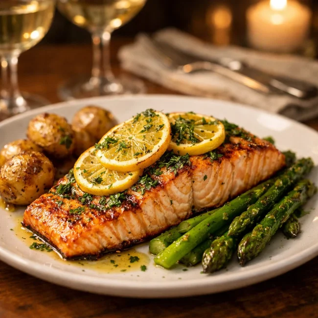 Lemon Herb Grilled Salmon