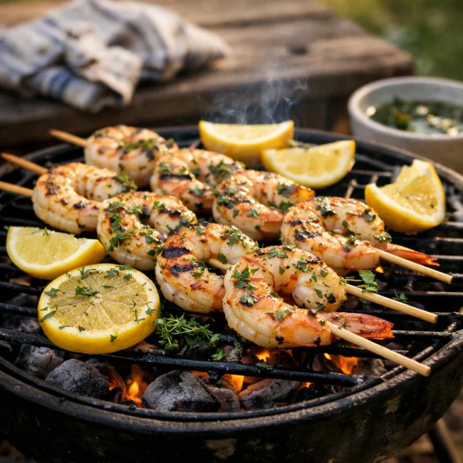 Lemon Herb Grilled Shrimp