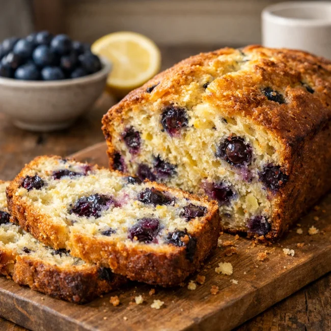 Lemon-Infused Blueberry Bread
