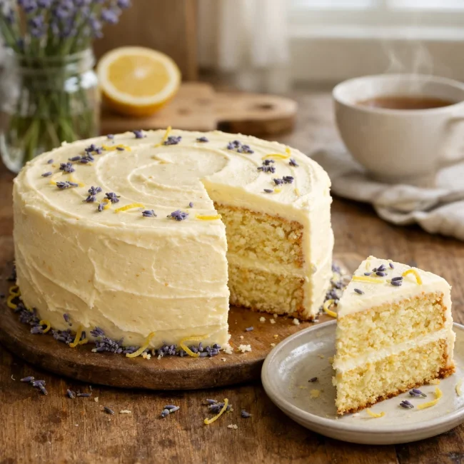 Lemon Lavender Delight Cake