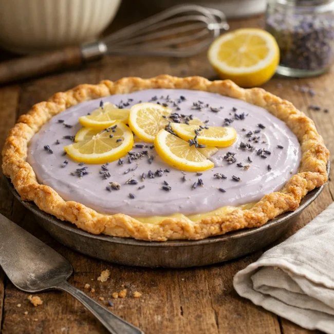 Lemon Lavender Pie