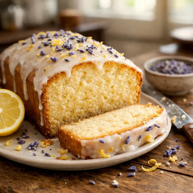 Lemon Lavender Pound Cake