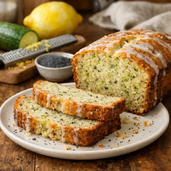 Lemon Poppy Seed Zucchini Bread