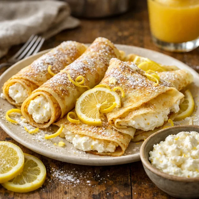 Lemon Ricotta Crepes