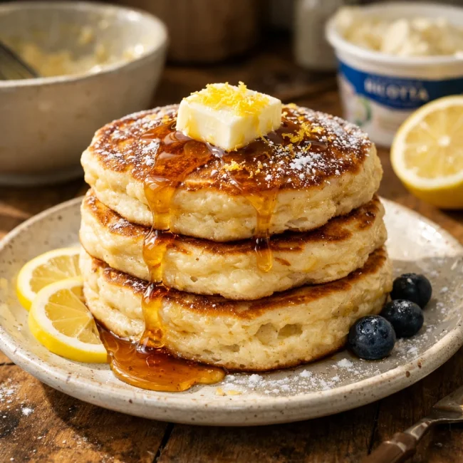Lemon Ricotta Pancakes